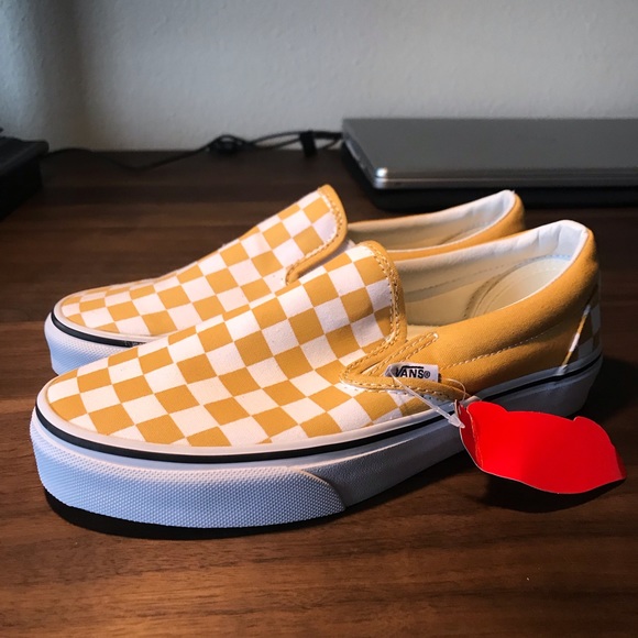 vans yellow checker